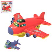 Avião c/ Luzes e Sons - Cores Sortidas - Wellkids