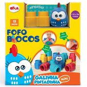 Fofo Blocos Galinha Pintadinha Mini 15 peças Elka