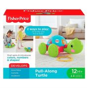 Brinquedo Para Bebê Puxe a Tartaruga Fisher Price