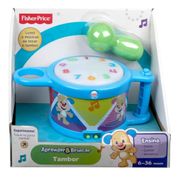 Brinquedo Para Bebê Tambor Aprender e Brincar Fisher Price