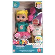 Boneca Baby's Collection Comidinha Menina Super Toys