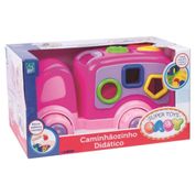 Brinquedo de Encaixar Caminhãozinho Didárico Rosa Super Toys