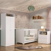 Quarto Infantil Completo Com Colchão Incluso Encanto Multimóveis Branco