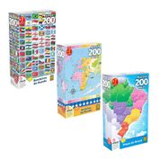 Combo Puzzles Mapas e Bandeiras