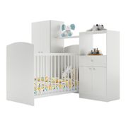 Quarto Infantil Completo com Berço e Armários Gominha Multimóveis BB2869