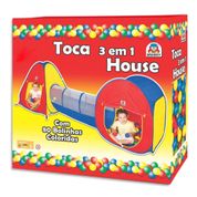 Barraca Infantil Toca 3 em 1 House com Bolinhas Braskit