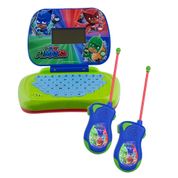 Kit PJ Masks - Laptop Infantil Bilíngue + Walkie Talkie Infantil