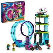 LEGO city desafio em motos de acrobacias (385 peças)