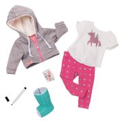 Conjunto Roupas para Bonecas - Our Generation - Fique Bem Logo com Gessinho