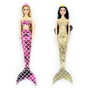 Kit 2 Bonecas Dream Doll Sereia - Rosa (2906A) + Dourada (2906C)