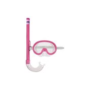 Máscara de Mergulho e Snorkel Infantil - Rosa