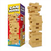 Jogo Caiu Perdeu Torre Madeira Equilíbrio Brinquedo