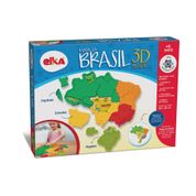 Mapa do brasil 3d plástico