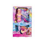 Barbie Sereia Cores Mágicas Cabelo Rosa -  HRP96 - Mattel