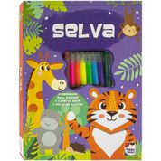 Livro Meu Adorável SuperKit de Colorir: Selva - Happy Books