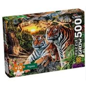 Quebra-Cabeça Mini Puzzle 500 peças Tigres- Grow