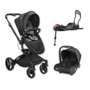 CARRINHO DE BEBE CANDY X PRETO + BEBE CONFORTO + BASE ISOFIX - LITET