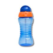 GARRAFINHA INFANTIL COM CANUDO 300 ML FRESH AZUL MARINHO - BUBA