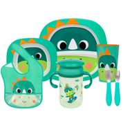 KIT REFEICAO INFANTIL 6 PECAS ZOO DINO - BUBA