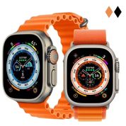 RELOGIO SMARTWATCH S68 ULTRA MAX COMPLETO LARANJA - KHOSTAR