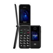 Celular Multilaser Flip Vita Duo Dual Chip com duas telas + Botão SOS + Rádio FM + MP3 + Bluetooth + Câmera Preto - P9145 P9145