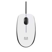 Mouse Com Fio MF400 Clique Silencioso Conexão USB 1200dpi Cabo de 180cm 3 Botões Branco Multi - MO389 MO389