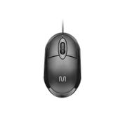 Mouse Com Fio Classic Conexão USB 1200dpi Cabo de 120cm 3 Botões Preto - MO300 MO300