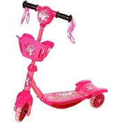 Patinete com Luz e Som - Rosa - Art Brink