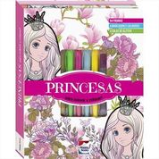 Livro Princesas - Meu Superkit Brilhante de Arteterapia