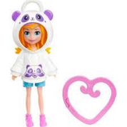 Polly Pocket com Capuz de Panda e Clipe de Coração Hkw00