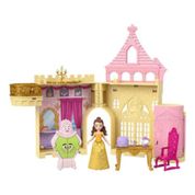 Boneca Princesas Disney com Cenário - Castelo da Bela Hlw94