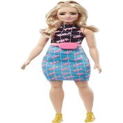 Boneca Barbie Fashionistas Loira - Vestido Girl Power Hpf78