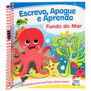 Livro - Escreva, Apague e Aprenda - Fundo do Mar