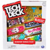 Skate de Dedo Tech Deck - Shop Bonus com 6 - Dgk - Sunny