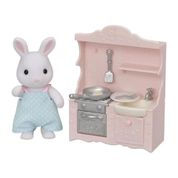 Sylvanian Families - Conjunto Cozinha - Papai Coelho de Neve