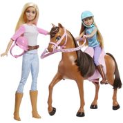 Boneca Barbie e Stacie - Lições de Montar a Cavalo Gxd65