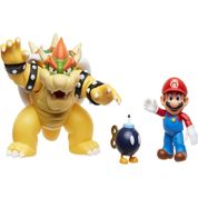 Super Mario - Boneco Mario Contra Bowser - Batalha de Lava - Sunny