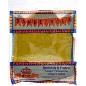 Kit Bandeirola Plástico C/10 Metros - Pacote com 10 Unidades - Real Seda