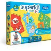 Super Kit Junior 3 em 1 com Quebra-Cabeça, Dominó e Memória - Toyster