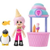 Adopt Me - Pack com 2 Figuras - Amigos e Pets - Sorveteria - Sunny