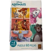 Quebra-Cabeça 60 Peças - Disney Animais - Grow