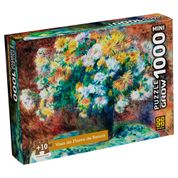 Quebra-Cabeça 1000 Peças Mini - Vaso de Flores de Renoir - Grow