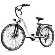 Heybike Bicicleta Elétrica Motorizada 7 Velocidades e 5 Modos, 350W, Branca