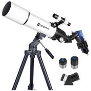 Telescópio Astronômico 30x66 Compacto e Portátil com Mochila, EACONN, Branco