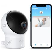 Babá Eletrônica com Wi Fi, Visão Noturna, Detecção de Choro, 110V, Eufy Baby, Branco