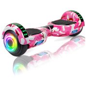 Hoverboard com Luz LED, Auto Equilíbrio, Alto-Falante e Velocidade até 12 km/h para Crianças e Adultos, 110V, SI...