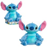 Pelúcia Stitch 27 cm de Altura com Tecidos Plush Super Macios para Crianças Acima de 2 Anos, Disney, Azul