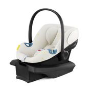 Cadeira de Bebe para Carro com Proteção Linear Contra Impactos Laterais, Apoio de Cabeça Ajustável em 11 Posições e Base Safelock, Cybex Aton G, Bege