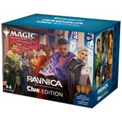 Magic: The Gathering Ravnica: Edição Clue para 3-4 Jogadores, Inclui 8 Boosters Prontos para Jogar, 21 Cartas de Evidência, 1 Terreno de Choque em