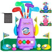 Conjunto de Tacos de Golfe Infantil para Crianças de 3 a 6 Anos, Meland, Roxo